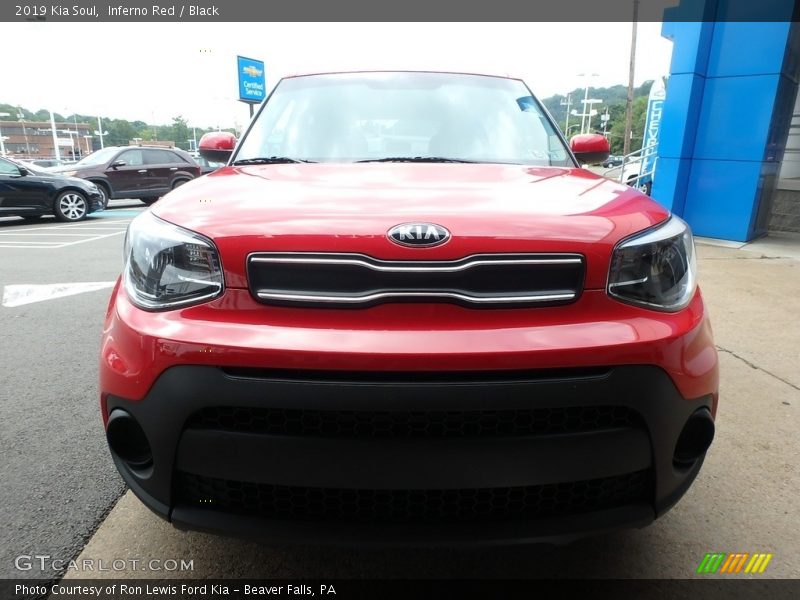 Inferno Red / Black 2019 Kia Soul