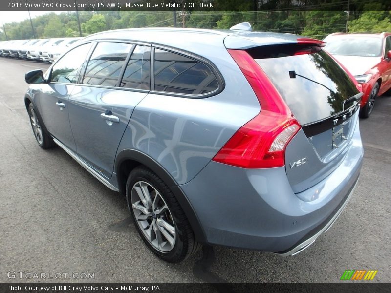 Mussel Blue Metallic / Off Black 2018 Volvo V60 Cross Country T5 AWD