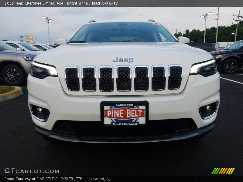 Bright White / Black/Ski Grey 2019 Jeep Cherokee Limited 4x4