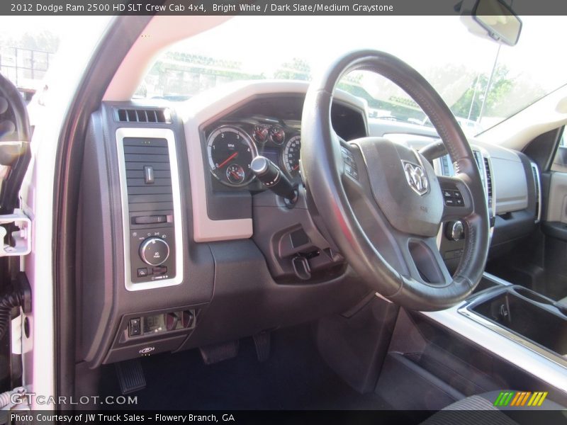 Bright White / Dark Slate/Medium Graystone 2012 Dodge Ram 2500 HD SLT Crew Cab 4x4