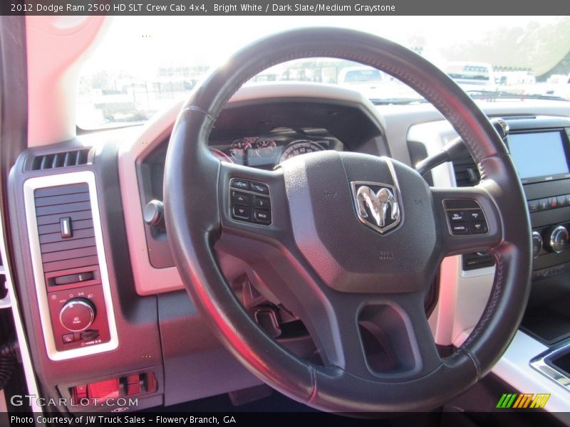 Bright White / Dark Slate/Medium Graystone 2012 Dodge Ram 2500 HD SLT Crew Cab 4x4