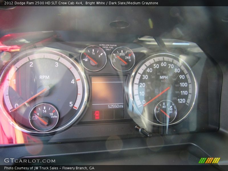 Bright White / Dark Slate/Medium Graystone 2012 Dodge Ram 2500 HD SLT Crew Cab 4x4