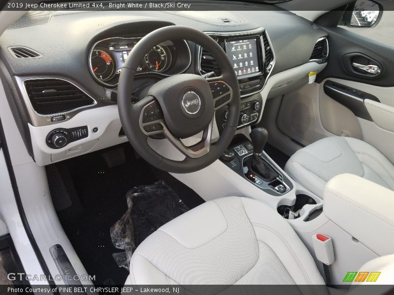 Bright White / Black/Ski Grey 2019 Jeep Cherokee Limited 4x4