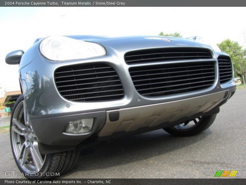 Titanium Metallic / Stone/Steel Grey 2004 Porsche Cayenne Turbo