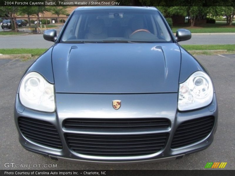 Titanium Metallic / Stone/Steel Grey 2004 Porsche Cayenne Turbo