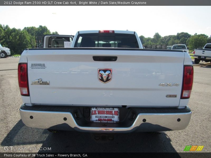 Bright White / Dark Slate/Medium Graystone 2012 Dodge Ram 2500 HD SLT Crew Cab 4x4