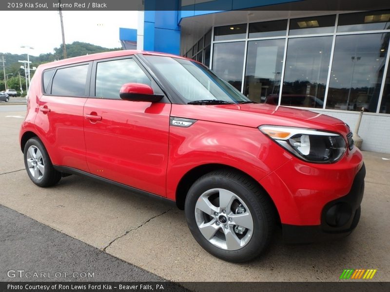 Inferno Red / Black 2019 Kia Soul