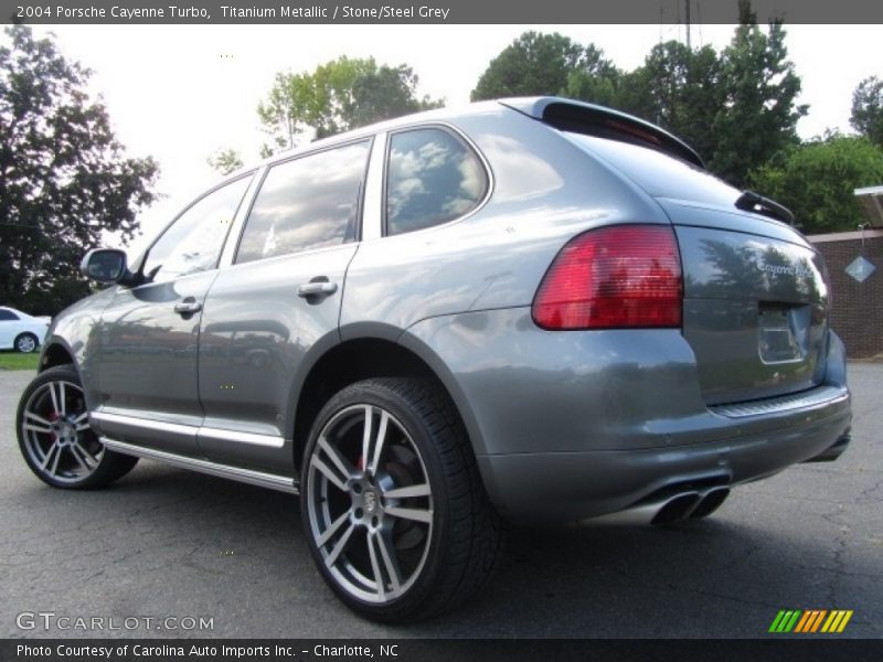 Titanium Metallic / Stone/Steel Grey 2004 Porsche Cayenne Turbo
