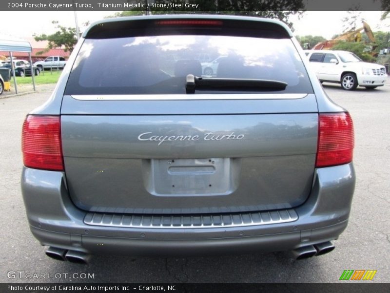 Titanium Metallic / Stone/Steel Grey 2004 Porsche Cayenne Turbo