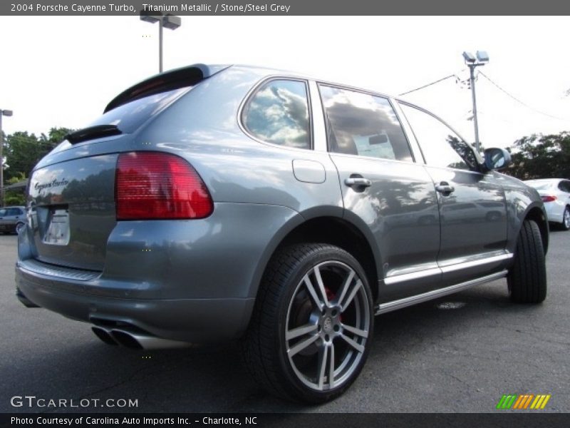 Titanium Metallic / Stone/Steel Grey 2004 Porsche Cayenne Turbo