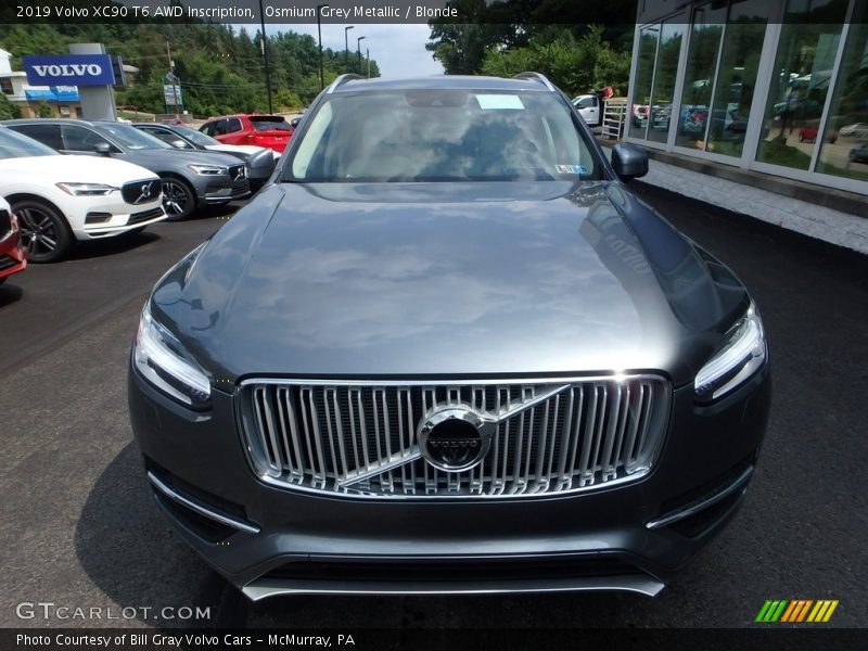 Osmium Grey Metallic / Blonde 2019 Volvo XC90 T6 AWD Inscription