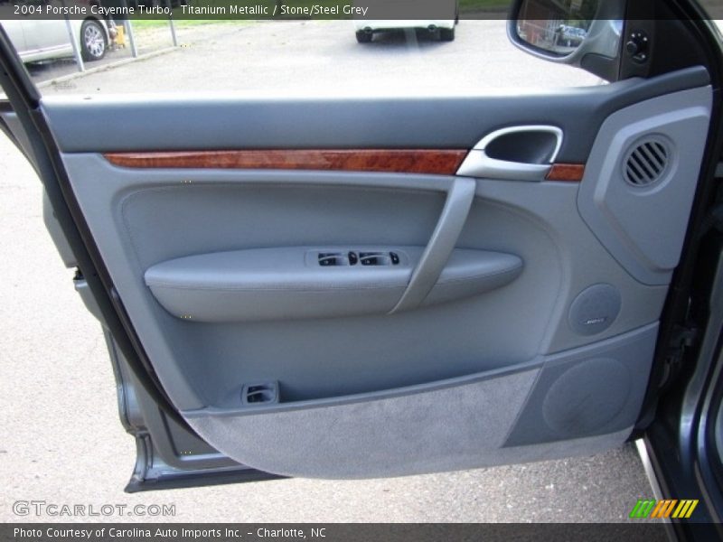Titanium Metallic / Stone/Steel Grey 2004 Porsche Cayenne Turbo