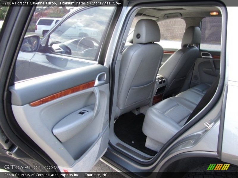 Titanium Metallic / Stone/Steel Grey 2004 Porsche Cayenne Turbo