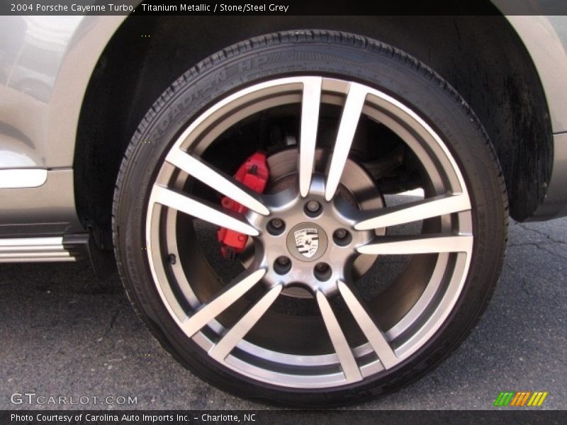 Titanium Metallic / Stone/Steel Grey 2004 Porsche Cayenne Turbo