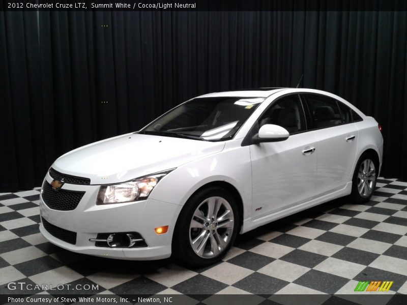 Summit White / Cocoa/Light Neutral 2012 Chevrolet Cruze LTZ