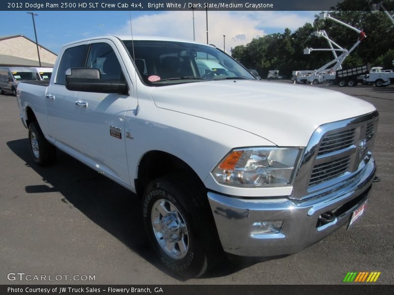 Bright White / Dark Slate/Medium Graystone 2012 Dodge Ram 2500 HD SLT Crew Cab 4x4