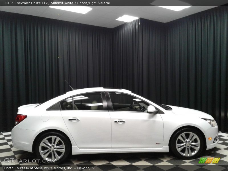 Summit White / Cocoa/Light Neutral 2012 Chevrolet Cruze LTZ
