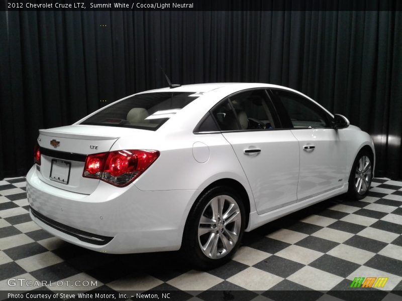 Summit White / Cocoa/Light Neutral 2012 Chevrolet Cruze LTZ