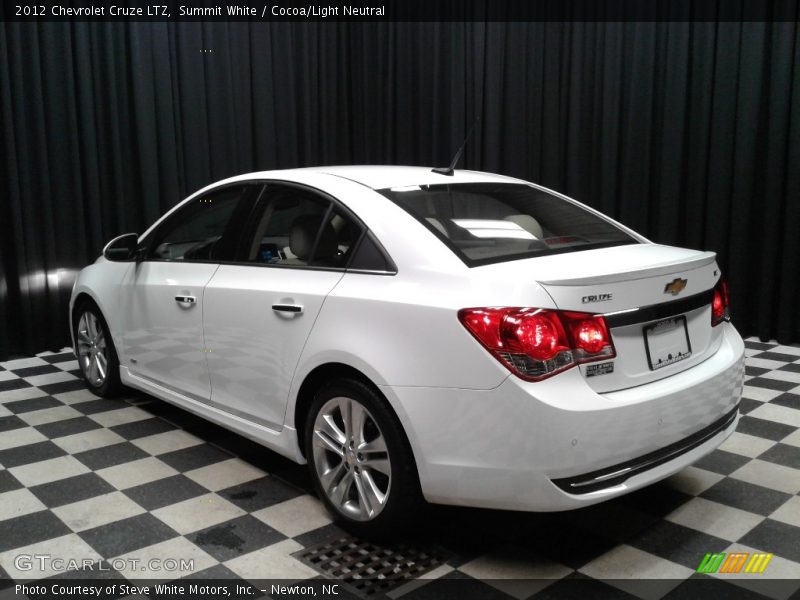 Summit White / Cocoa/Light Neutral 2012 Chevrolet Cruze LTZ