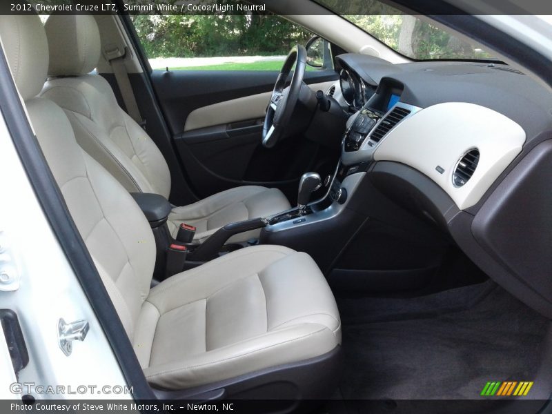 Summit White / Cocoa/Light Neutral 2012 Chevrolet Cruze LTZ