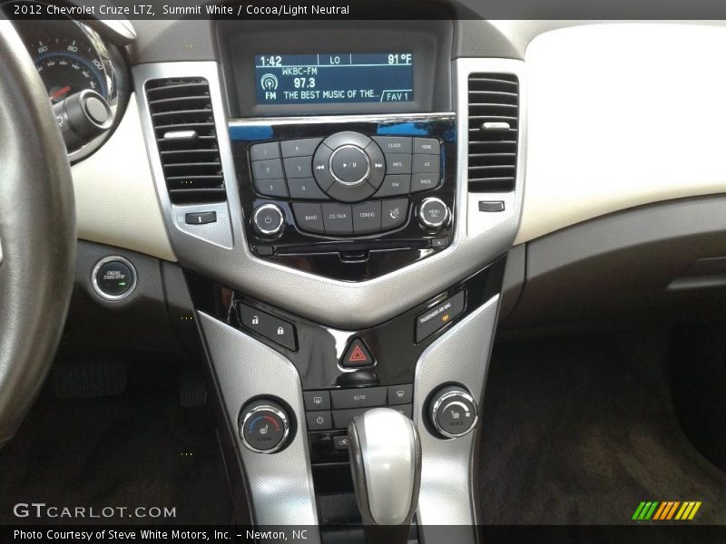 Summit White / Cocoa/Light Neutral 2012 Chevrolet Cruze LTZ