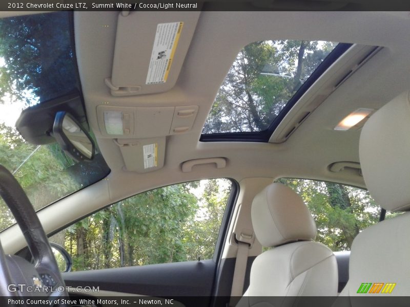 Summit White / Cocoa/Light Neutral 2012 Chevrolet Cruze LTZ