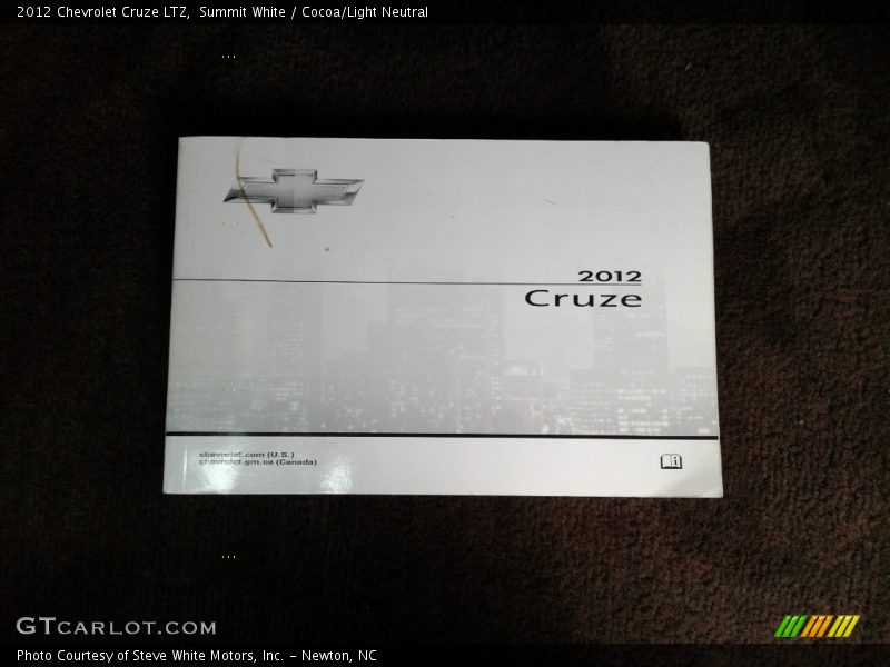 Summit White / Cocoa/Light Neutral 2012 Chevrolet Cruze LTZ