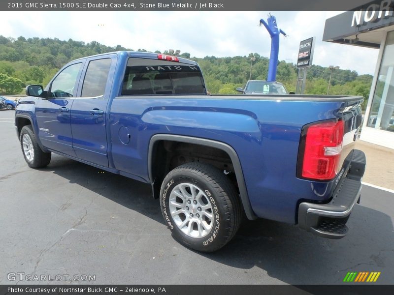 Stone Blue Metallic / Jet Black 2015 GMC Sierra 1500 SLE Double Cab 4x4
