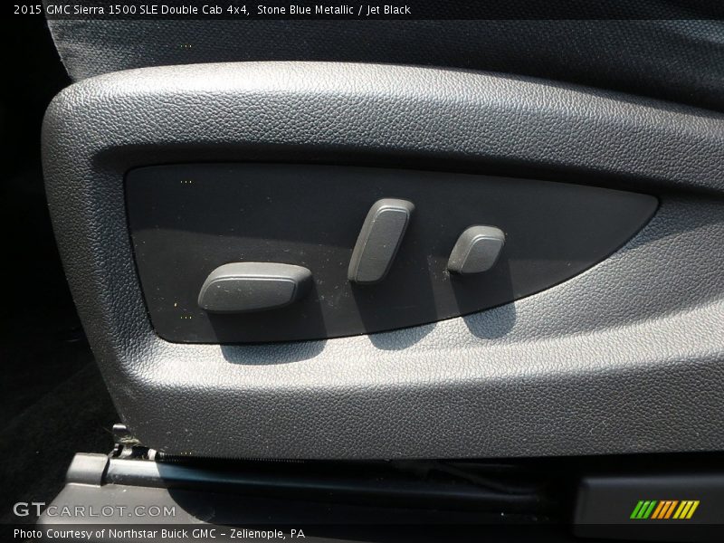 Stone Blue Metallic / Jet Black 2015 GMC Sierra 1500 SLE Double Cab 4x4