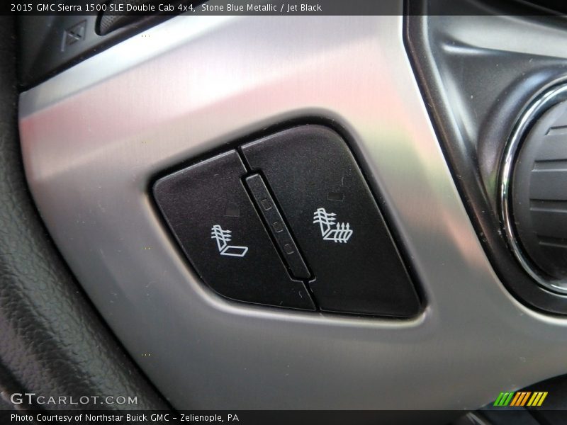 Stone Blue Metallic / Jet Black 2015 GMC Sierra 1500 SLE Double Cab 4x4