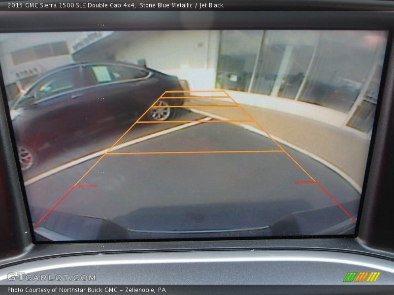 Stone Blue Metallic / Jet Black 2015 GMC Sierra 1500 SLE Double Cab 4x4