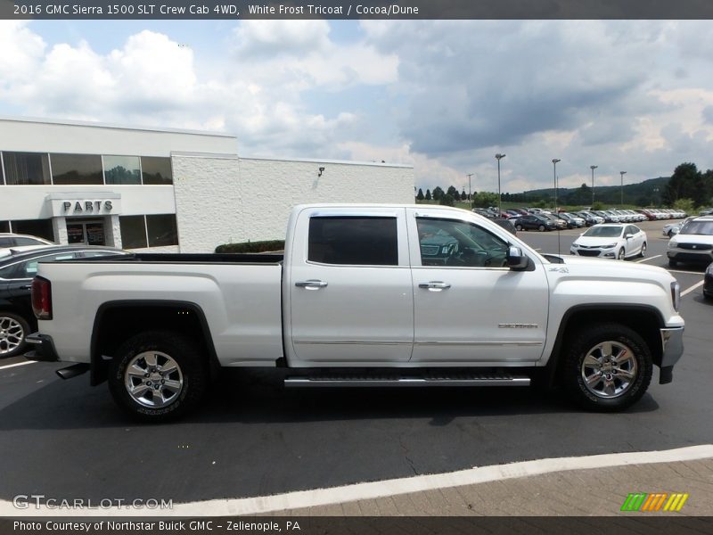 White Frost Tricoat / Cocoa/Dune 2016 GMC Sierra 1500 SLT Crew Cab 4WD