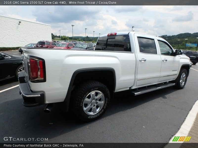 White Frost Tricoat / Cocoa/Dune 2016 GMC Sierra 1500 SLT Crew Cab 4WD