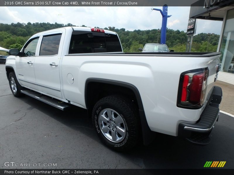 White Frost Tricoat / Cocoa/Dune 2016 GMC Sierra 1500 SLT Crew Cab 4WD