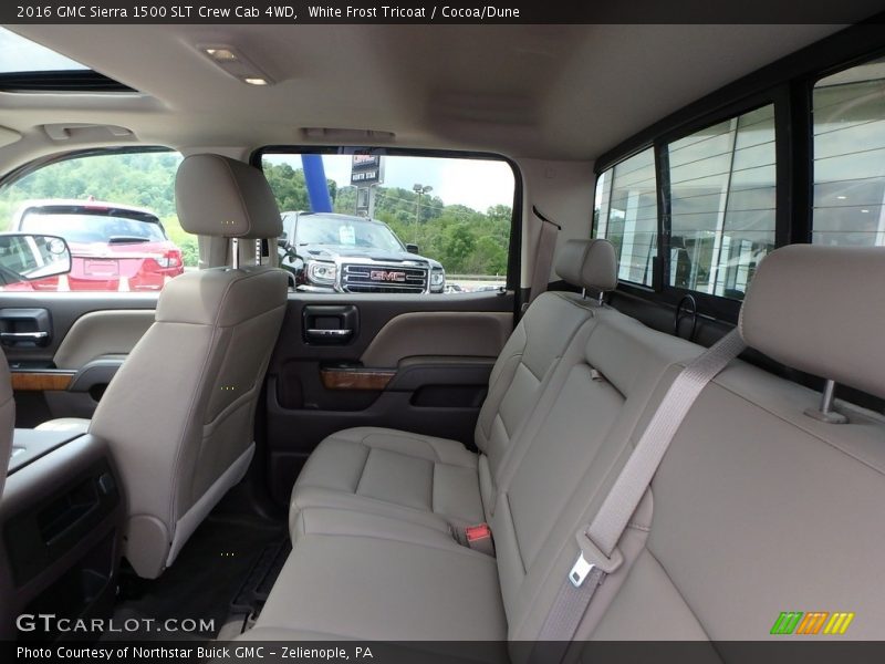 White Frost Tricoat / Cocoa/Dune 2016 GMC Sierra 1500 SLT Crew Cab 4WD