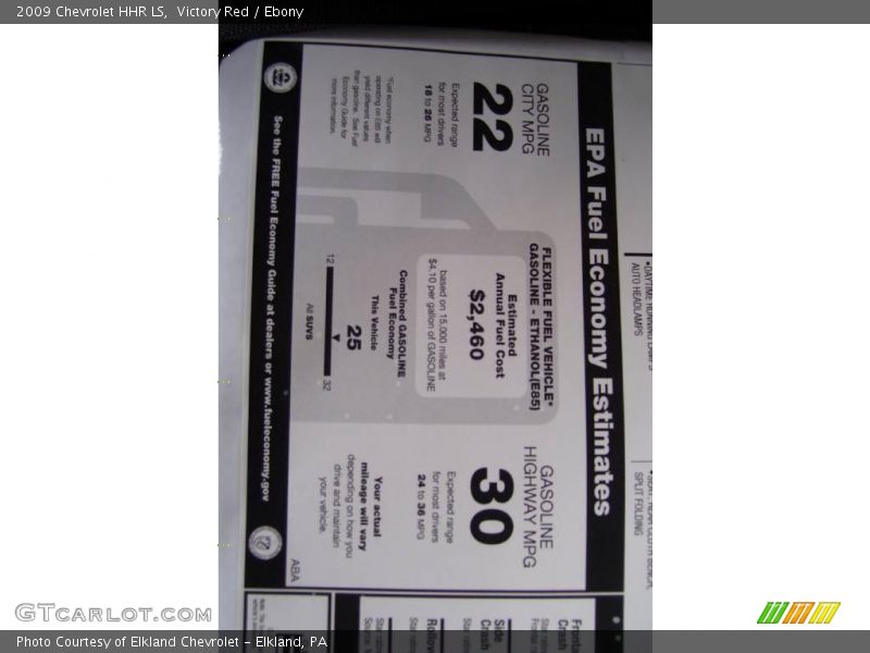 Victory Red / Ebony 2009 Chevrolet HHR LS