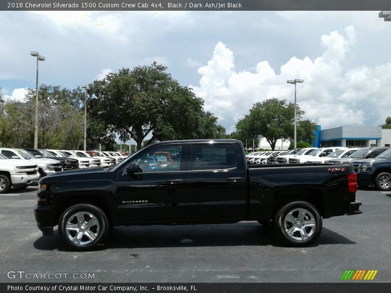 Black / Dark Ash/Jet Black 2018 Chevrolet Silverado 1500 Custom Crew Cab 4x4