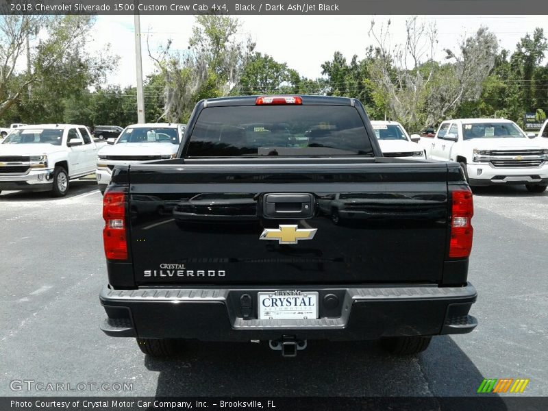 Black / Dark Ash/Jet Black 2018 Chevrolet Silverado 1500 Custom Crew Cab 4x4