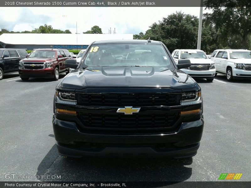 Black / Dark Ash/Jet Black 2018 Chevrolet Silverado 1500 Custom Crew Cab 4x4