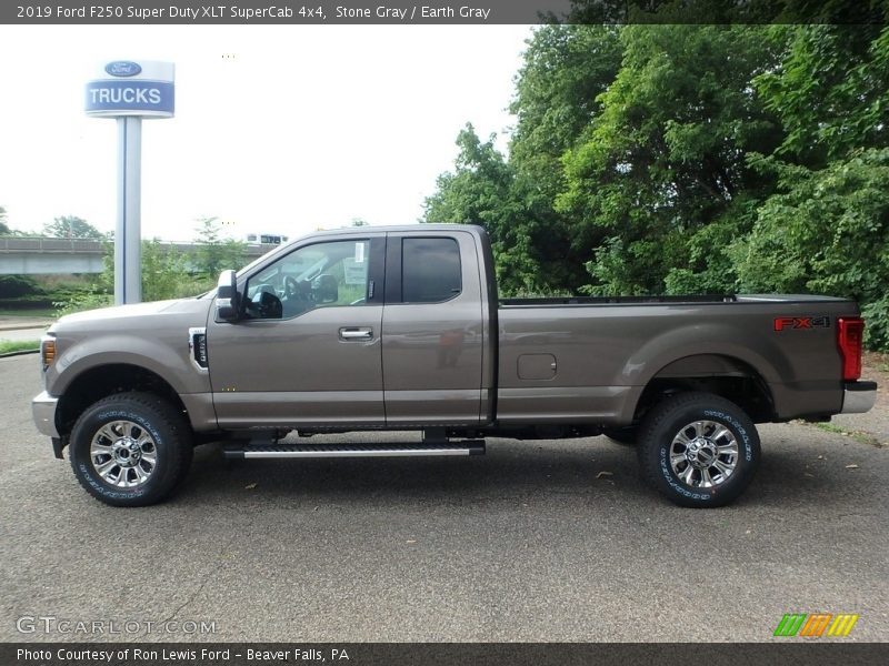 Stone Gray / Earth Gray 2019 Ford F250 Super Duty XLT SuperCab 4x4