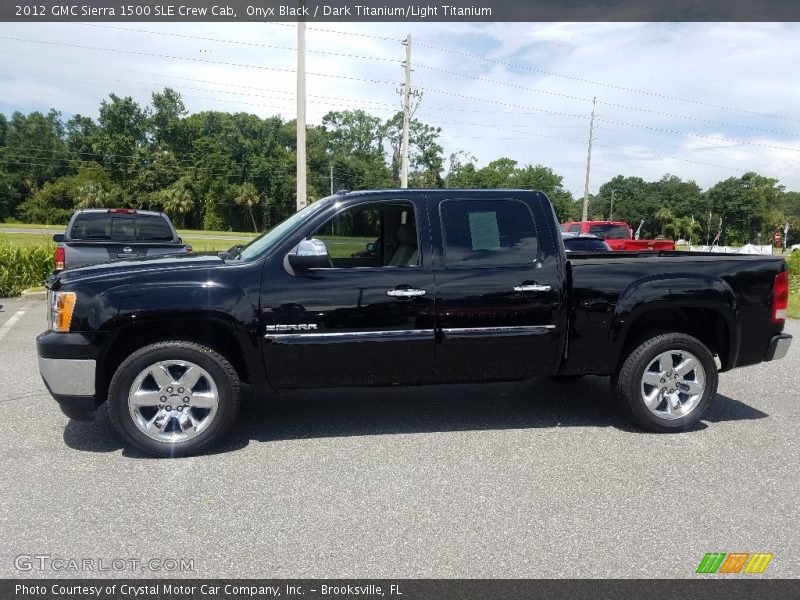 Onyx Black / Dark Titanium/Light Titanium 2012 GMC Sierra 1500 SLE Crew Cab