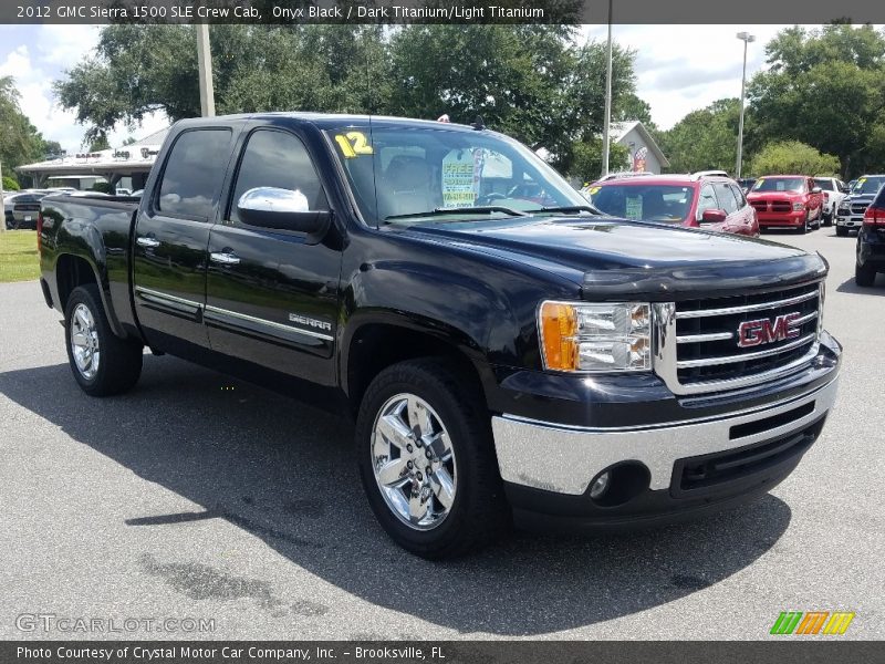 Onyx Black / Dark Titanium/Light Titanium 2012 GMC Sierra 1500 SLE Crew Cab