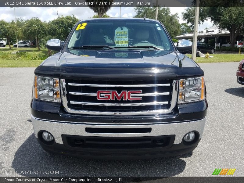 Onyx Black / Dark Titanium/Light Titanium 2012 GMC Sierra 1500 SLE Crew Cab