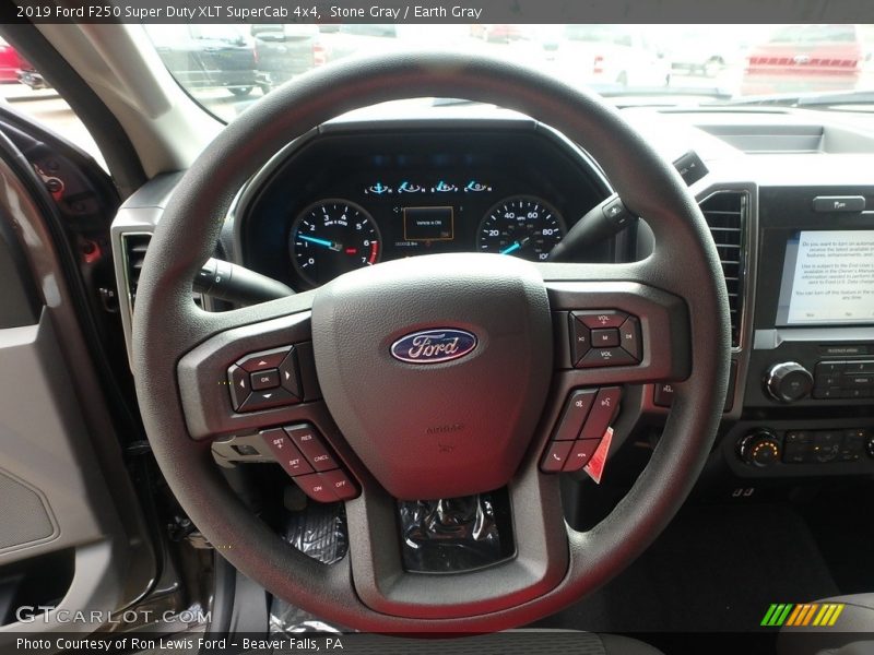 Stone Gray / Earth Gray 2019 Ford F250 Super Duty XLT SuperCab 4x4