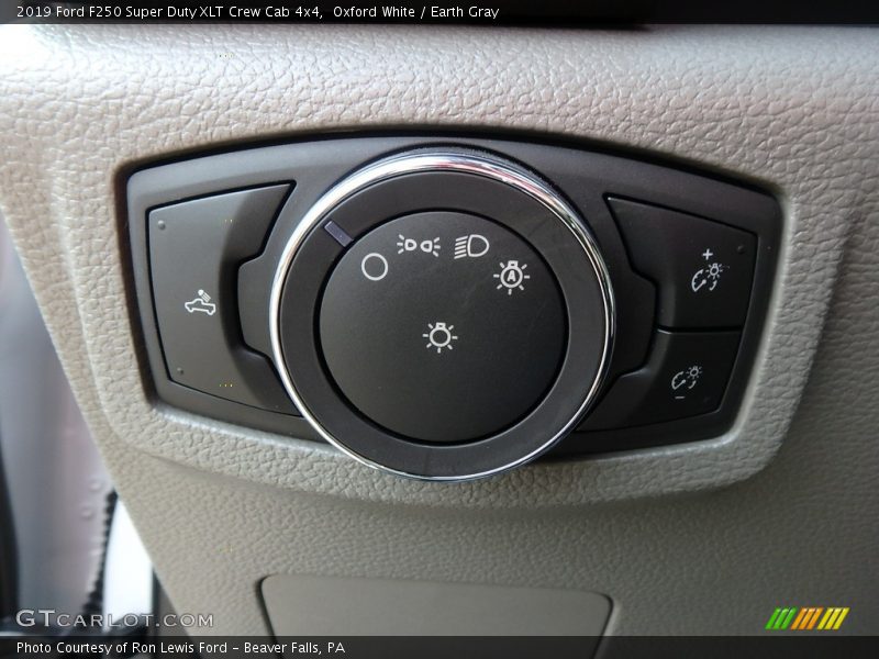 Oxford White / Earth Gray 2019 Ford F250 Super Duty XLT Crew Cab 4x4