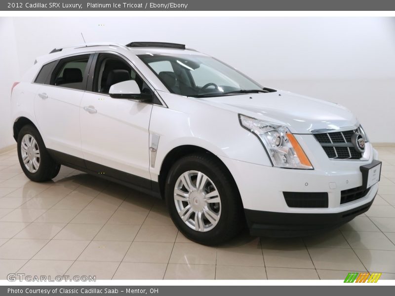 Platinum Ice Tricoat / Ebony/Ebony 2012 Cadillac SRX Luxury