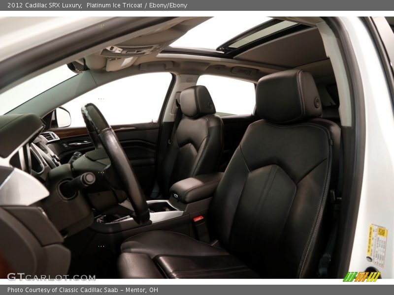 Platinum Ice Tricoat / Ebony/Ebony 2012 Cadillac SRX Luxury