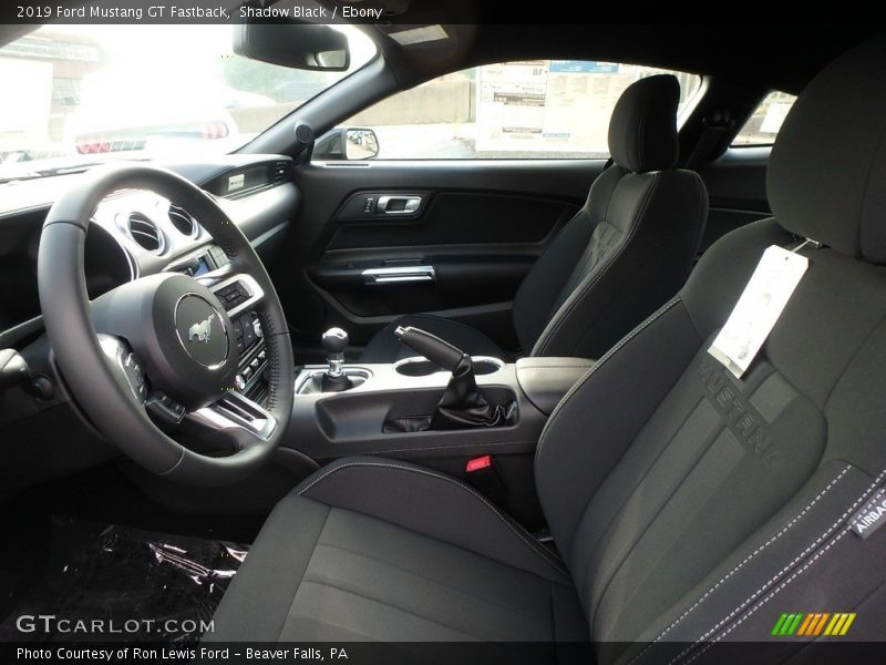 Front Seat of 2019 Mustang GT Fastback