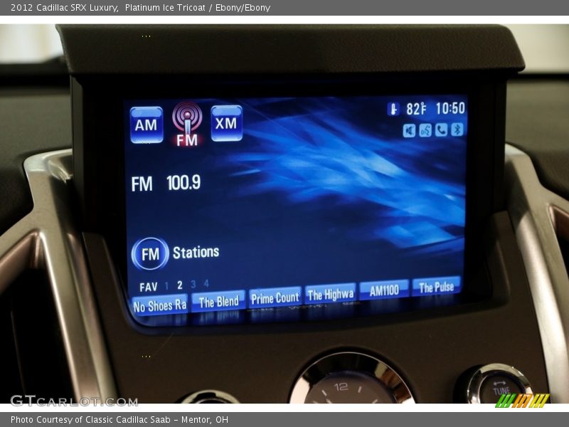 Platinum Ice Tricoat / Ebony/Ebony 2012 Cadillac SRX Luxury