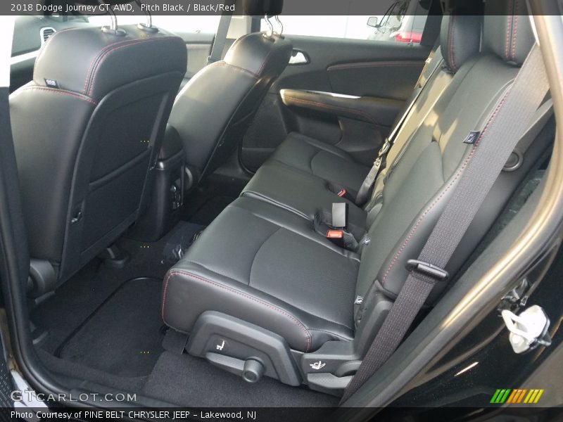 Pitch Black / Black/Red 2018 Dodge Journey GT AWD